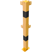 Fixed post | flexible, tiltable | with top and knee bars | Corner post for top and knee bar 90